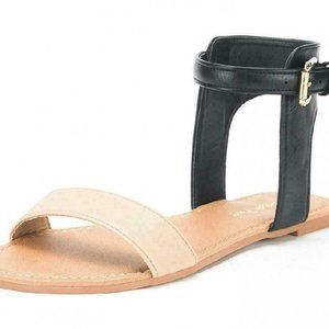 Women's Alexa Ankle Strap Buckle Flat Sandals